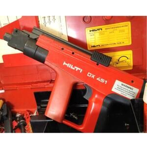 Hilti DX451 Powder Actuated Fastening Tool Heavy Duty Automatic 27 Caliber DIY